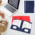 thumbnail image 4 of LSLJS Plastic Folders with Pockets Heavy Duty Pocket Folders Letter Size File Folders for Documents Office School Storage Clip, 4 of 5