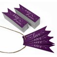 thumbnail image 3 of Inkdotpot Pack Of 100 Made With Love Text Favor Paper Tags Craft Real Silver Foil Hang Tags, 3 of 6