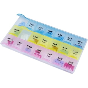 Weekly Pill Organizer, Three Times a Day, 1 Pill Organizer