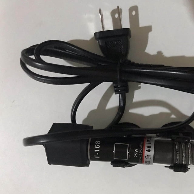 Maoww Small Aquarium Heater Submersible Precise w/ Sucker Cup US Plug 25w