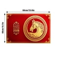 thumbnail image 3 of TIELUTT 2026 Year Door Mat Horse Year Velvet Entrance Rug Non Welcome Mat for Home Entryway Front Door Sofa Blankets and Throws Designer Rugs for Bedroom Throws Blanket 311 Blanket, 3 of 5
