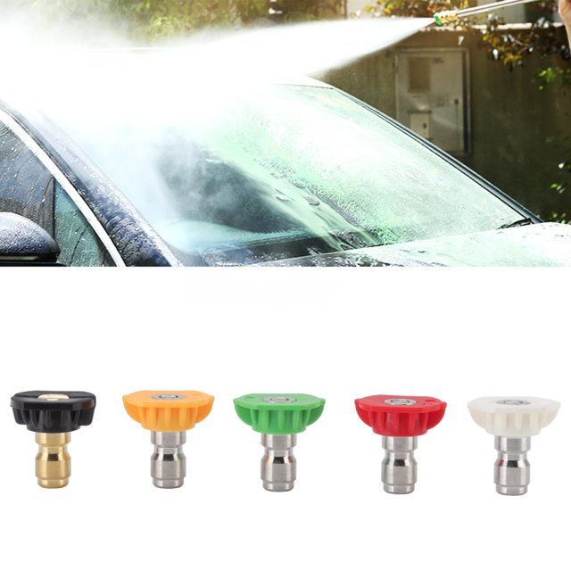 5 Pcs Pressure Washer Nozzle, Multiple Degrees Pressure Washer Tips Replacement Sprayer Nozzle Tips For Pressure Washers Universal Pressure Washer Accessories
