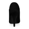 thumbnail image 2 of Unique Bargains Women's Rhinestone Stiletto Heel Ankle Booties Black (Size 8.5), 2 of 7