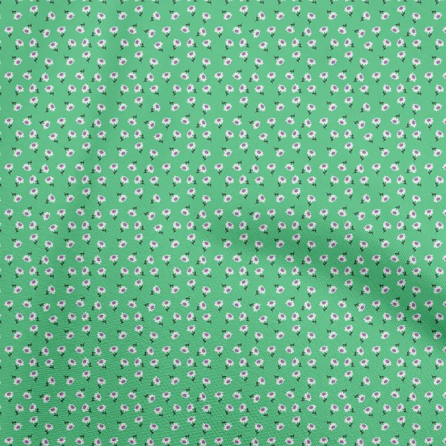 oneOone Silk Tabby Sea Green Fabric Florals Sewing Craft Projects Fabric Prints By Yard 42 Inch Wide