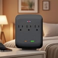 thumbnail image 4 of Desktop Wall Mount Charging Socket 3 AC Outlets 1 USB 1 Type-C, 4 of 6