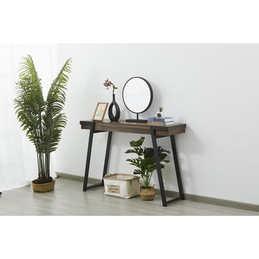 Table console premium pour entrée. Table accent pour canapé. Table d'appoint élégante et fonctionnelle derrière le canapé. Facile à assembler. Table console avec étagère de rangement. Aspect bois récu