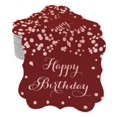 thumbnail image 1 of Inkdotpot Pack Of 100 Happy Birthday Paper Tags DIY Craft Bracket Shape Real Rose Gold Foil Hang Tags, 1 of 1