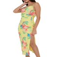 thumbnail image 3 of MesaSe Robe Midi à Bretelles Spaghetti Col Bénitier Fendue Sans Manches Dos Nu Froncée Formelle Moulante Longue, 3 of 5