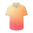 thumbnail image 3 of Plebaso Button down Shirts for Men Short Sleeve Summer Beach Shirts Fashion Gradient Color Mens Shirts, 3 of 5