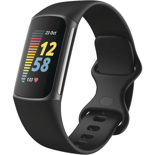 Restored - Fitbit Charge 5 Fitness Tracker with GPS, Heart Rate Monitor (Refurbished)