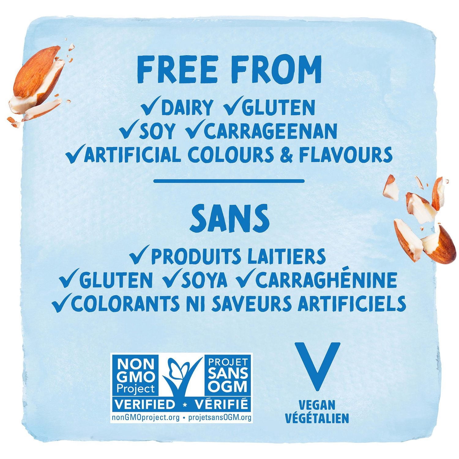 Silk Substitut de yogourt aux amandes, Nature non sucré, Sans Lactose