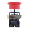 thumbnail image 2 of Yinanstore XB2 BS542 Tête de Champignon Tourner pour Libérer NC Réinitialiser Bouton d'Arrêt d'Urgence Interrupteur Rouge pour Mhine Industrielle, 2 of 7