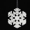 thumbnail image 2 of Plastic White Snowflake Pendant, 2 of 5