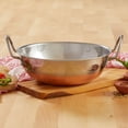 thumbnail image 2 of Imusa 9" Stainless Steel Kadhai With Copper Bottom And Stainless Steel Handles, 2 of 2