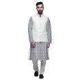 thumbnail image 1 of Atasi Ensemble Kurta Pyjama Ethnique Classique à Manches Longues Imprimé pour Hommes Tenue Décontractée, 1 of 5