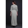 thumbnail image 3 of Bimba Robe Longue Maxi en Rayonne Triangle Géométrique Imprimée pour Femmes avec Fente Latérale-Moyenne, 3 of 6