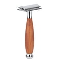 thumbnail image 3 of Manual Shaver, Wood Handle ,  Shaving  Double Blade Men's Classic For Men Home, 3 of 8