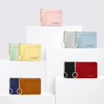 thumbnail image 3 of Pochette à Cartes Fermeture Éclair Rangement Faux Cuir 8 Compartiments pour Femmes Hommes Sac à Main Quotidien, 3 of 11