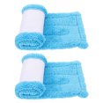 thumbnail image 3 of Shisuyan 2Pcs Floor Cleaning Pads Microfiber Blue for Household Use, 3 of 8