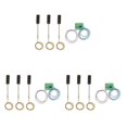 thumbnail image 1 of Decodeary Pack of 3 50mm Model 3-Light Metal Traffic Signal Lights Bright LED 5-6V Type 1 3Set, 1 of 6