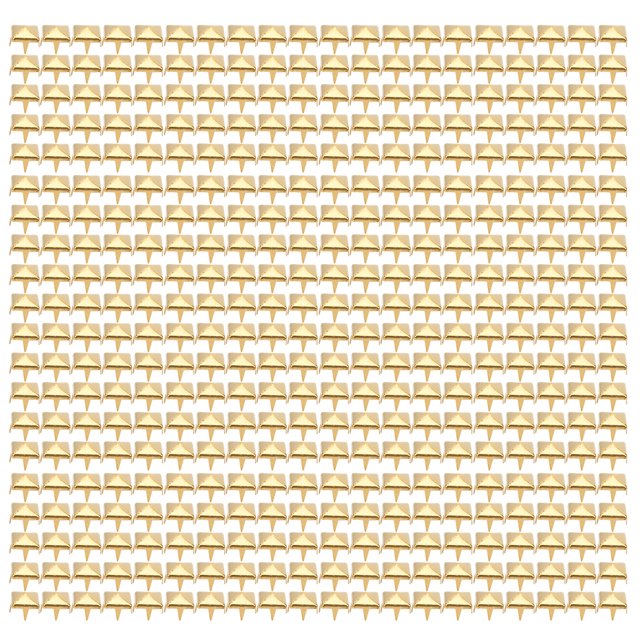 Herwey Square Rivet, 400 Sets 4MM-7MM DIY Leathercraft Spike Rivets Square Spike Studs Bags Shoes Belt Accessories, Square Spike Rivets