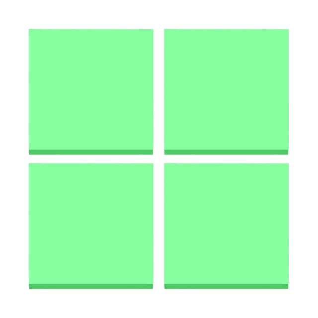 Clearance Sale Sticky Notes 3x3 Inches, 4 Pads Self-Stick Notes Bright Colors Sticky Notes, Post Notes for Study, Works, Daily Life Schools Supplies - Fluorescent Green
