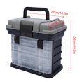 thumbnail image 2 of Boîte de Pêche Utilitaire Portable 4 Couches Grande Boîte d'Attirail de Pêche Poignée en Plastique Carpe Multifonction Grande Capacité Accessoire de Pêche en Mer Bateau Outils, 2 of 9