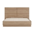 thumbnail image 1 of Nexera Milano Full Platform Bed with Headboard, Brown Oak, 1 of 7