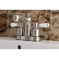 thumbnail image 2 of Kingston Brass FB7618DPL Robinet de Lavabo Paris Centerset 4 Po, Nickel Brossé, 2 of 3
