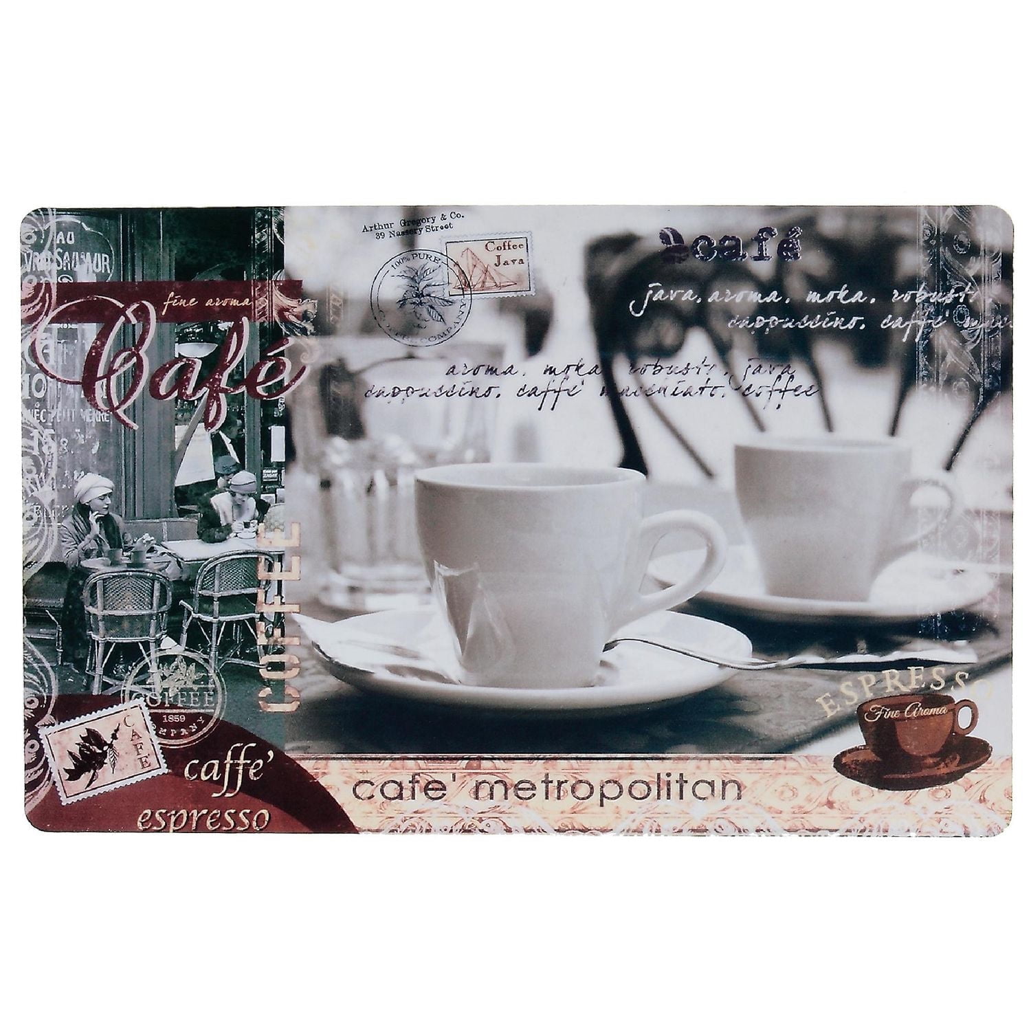 Set De Table En Plastique (Pause Café) - Set of 12