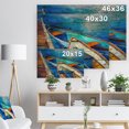 thumbnail image 5 of Design Art - Boats and Pier in Blue Shade, 5 of 5