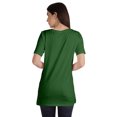 thumbnail image 3 of Inkmeso Plain Basic Tshirt Long Length Tee Short Sleeve Workout Top For Women, 3 of 9