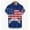 Navy, variant on Casual Shirt For Patriotic Holiday Comfortable Breathable Relaxed Fit Short, For Everyday Rotation
