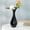 Noir1, variante sur Bowayaoa Vase en Plastique à l'Allure Céramique, Vase de Table Moderne pour Fleurs Fraîches, Arrangement de Fleurs Artificielles, Centre de Table Décoratif pour Salon, Cadeau de Déco Maison Élégant