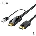 thumbnail image 1 of Wbxfbo 1x HDMI to DisplayPort Cable 19cm/1.8m, 1 of 8