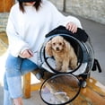 thumbnail image 5 of Pet Trolley Case Clear Ventilation Holes Silent Wheels Convenient Portable Cats Dogs Backpack for Travel, 5 of 5