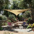 thumbnail image 1 of Memoryfield Voile d'Ombrage Triangulaire, Auvent en HDPE pour Patio, Jardin, Terrasse, Sable, 1 of 10