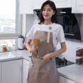 thumbnail image 2 of Server Aprons Adjustable Kitchen Apron with Hand Wipe, Water-Drop Resistant with 2 Pocket Cooking Bib Apron for Women & Men Apron for Man, 2 of 6