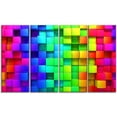 thumbnail image 3 of Design Art  Rainbow of Colorful Boxes  Canvas Print, 3 of 3