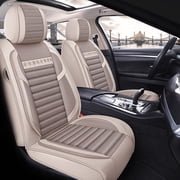 Maidao Car Seat Covers Full Set for ford for Escape/Maverick 2001-2007 5 Seats Compatible Airbag Waterproof Front Rear Cushion Protector Beige