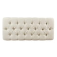 thumbnail image 4 of HomePop Ainsley Traditional Fabric Button Tufted Storage Bench in Cream, 4 of 10