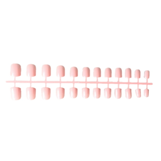 24 Pack Macaroon Solid Colorful Press Manicure Press on Nails on Nails Artificial DIY Durable French Graceful Colorfast Acrylic Nail for Manicure Salons 9