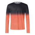 thumbnail image 4 of Ketyyh-chn99 T-Shirts Graphiques pour Hommes Vêtements d'Automne Mode pour Hommes T-Shirt Simple à Dégradé de Couleurs T-Shirt à Manches Longues et Col Rond Haut Noir,m, 4 of 4