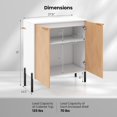thumbnail image 3 of Giantex Buffet Cabinet w/Storage, Kitchen Sideboard, Small Accent Cabinet, 3 of 6