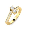 thumbnail image 2 of 1/2 Carat TW Natural Diamond Two Stone Rings in 10k Yellow Gold (G-H Color, I2-I3 Clarity), 2 of 2