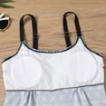 thumbnail image 5 of VEKDONE Two Piece Swimsuits for Women Plus Tankini Tummy Control Bathing Suit Ruffles Tankini Top with Bikini Bottoms Black,M, 5 of 5