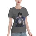 thumbnail image 2 of Women's Basic Short Sleeve T-Shirt Attacking Giant Levi Ackerman, 2 of 6