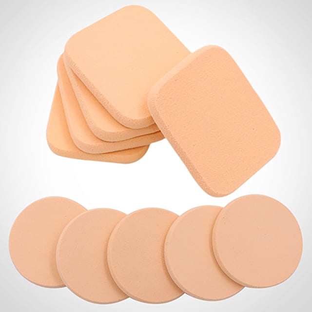 Lubelski 5 Pcs/ensemble Fond de Teint Doux pour le Visage Éponge Lisse Poudre Houppette