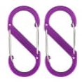 thumbnail image 2 of LJNYFDC Camping Gear Accessory 2Pcs Colored Carabiner Zipper Lock Clips Strong Load bearing Portable Camping Keyring S shaped Carabiners, 2 of 6