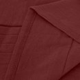 thumbnail image 4 of MeetoTime Robe Mi-Longue pour Femme à Col Rond, Manches Longues, Longueur Genou, Légère, Ample, en Coton et Lin, Tailles P-5TG, 4 of 8
